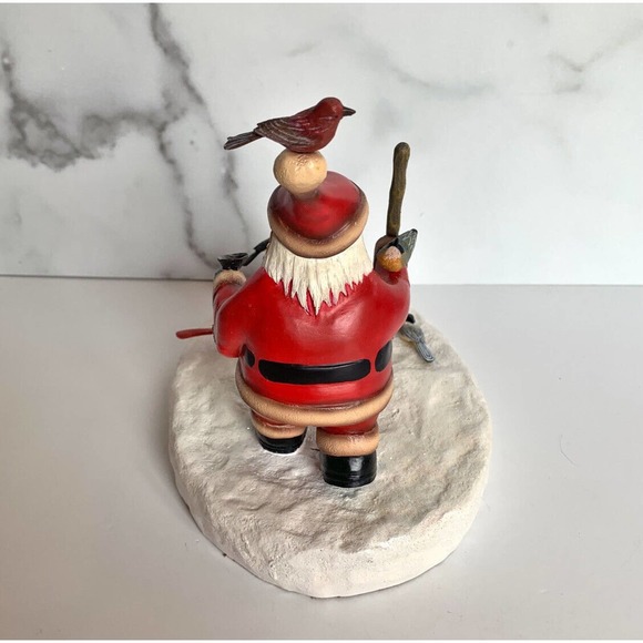 Loon Lake Decoy Co Santa Feeding Birds Sculpture Figurine Sam Nottleman Ltd - Picture 6 of 14